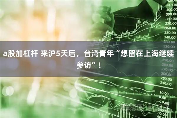 a股加杠杆 来沪5天后,台湾青年“想留在上海继续参访”!